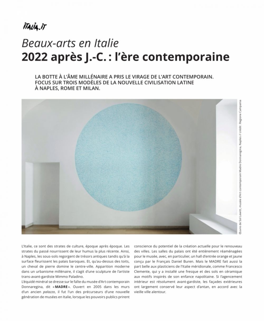 L 'arte contemporanea in Italia - M LE MAG  - Parigi